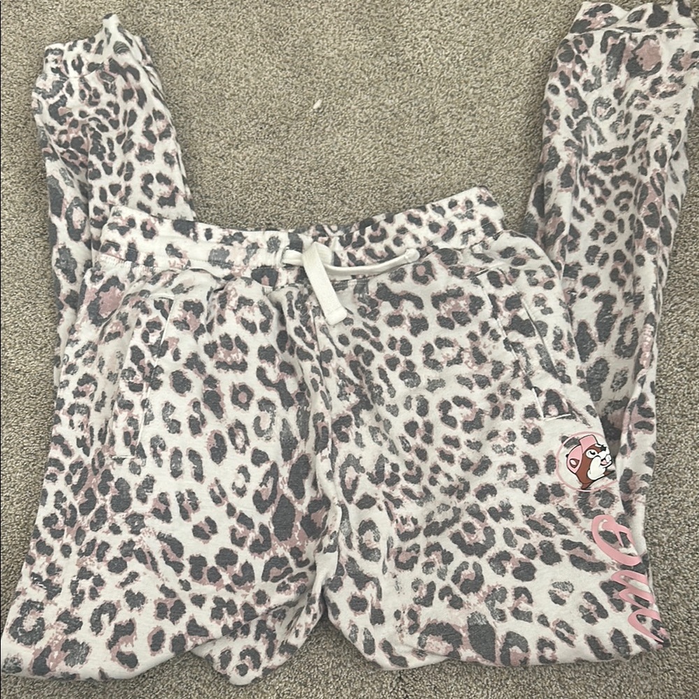 Buc-ees Leopard Print Joggers